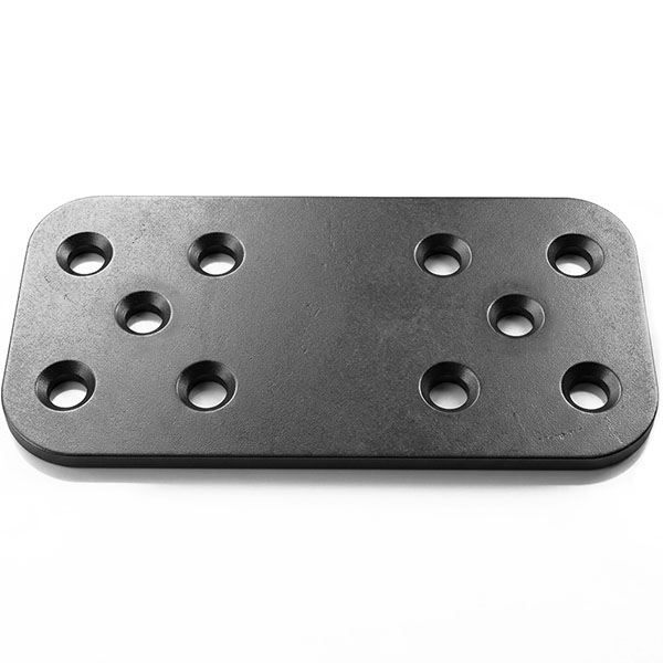 MINUTEX Piastra Giunzione Diritta MM 90X40X2,5 Acciaio Grafite - MINUTEX